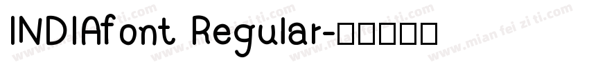 INDIAfont Regular字体转换